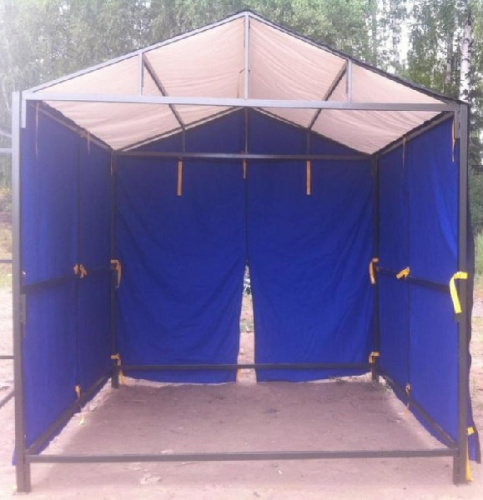 Палатка НОВАТОР-УНИВЕРСАЛ 3x3 м с тентом из тарпаулина